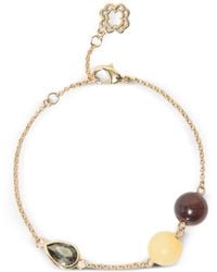 Maje - Bracelet With Pearl And Rhinestone - Lyst