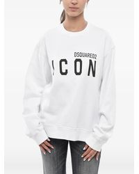 DSquared² - Icon Logo-Print Sweatshirt - Lyst