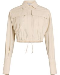 Patou - Cropped Popeline Blouse - Lyst