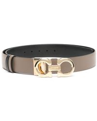 Ferragamo - Logo-buckle Leather Belt - Lyst