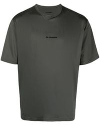 Jil Sander - T-Shirt mit Logo-Print - Lyst