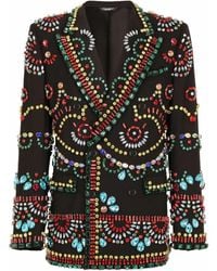 Dolce & Gabbana - Sicilia-Fit Embellished Double-Breasted Blazer - Lyst