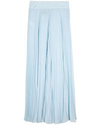 Edward Achour Paris - Pantaloni A Gamba Ampia Con Pieghe - Lyst