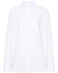 Balenciaga - Hemd mit tiefen Schultern - Lyst