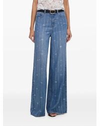 Self-Portrait - Sequin-Embellished Jeans - Lyst