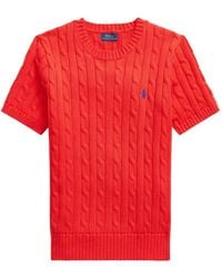 Polo Ralph Lauren - Cable-Knit T-Shirt - Lyst