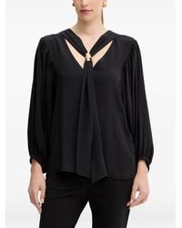 SIMONA CORSELLINI - Gathered-Sleeve Blouse - Lyst