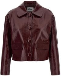 Self-Portrait - Self Portrait Leather Jacket - Lyst