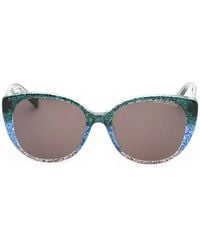 Marc Jacobs - Glitter-Effect Cat-Eye Sunglasses - Lyst