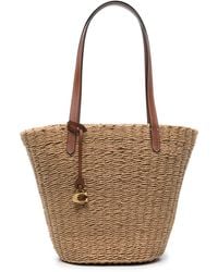 COACH - Willow Straw Tote Bag - Lyst