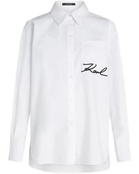 KARL LAGERFELD - Signature Pocket Shirt - Lyst