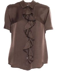 Aspesi - Camicia Con Ruches - Lyst