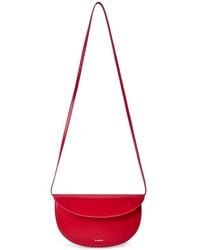 Jil Sander - Medium Coin Curved-Flap Leather Shoulder Bag - Lyst