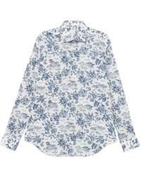 Xacus - Floral Print Shirt - Lyst