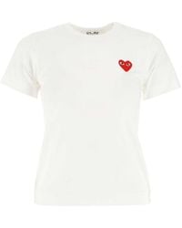 COMME DES GARÇONS PLAY - Basic Logo T-Shirt - Lyst