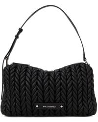 KARL LAGERFELD - Mittelgroße K/Weave Schultertasche - Lyst