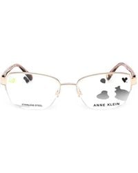 Anne Klein - Rectangle-Frame Glasses - Lyst