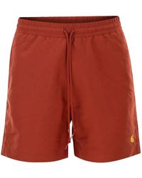 Carhartt - Chase Embroidered Logo Swim Shorts - Lyst