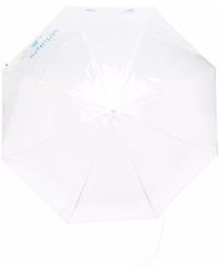Off-White c/o Virgil Abloh Sheer Logo Umbrella - White
