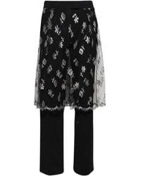 Christopher Esber - Floral-Lace Trousers - Lyst
