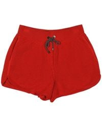 Brunello Cucinelli - Mesh-Effect Drawstring Shorts - Lyst