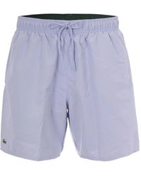 Lacoste - Logo-Patch Drawstring Swim Shorts - Lyst