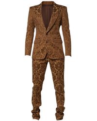 Dolce & Gabbana - Sicilia Floral-Jacquard Suit - Lyst
