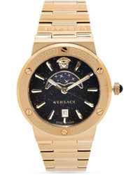 Versace - Greca Logo Moonphase 38Mm - Lyst
