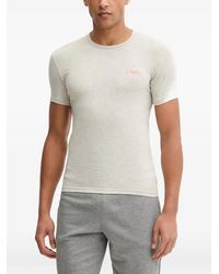 Emporio Armani - Two-Pack Of Jersey T-Shirts With Bold Monogram Logo - Lyst