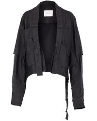 Yehuafan - Deconstructed Asymmetric Silk Jacket - Lyst