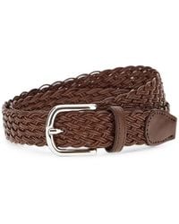 Paul & Shark - Woven Leather Belt - Lyst