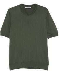 Fileria - Ribbed-Trim Short-Sleeve T-Shirt - Lyst