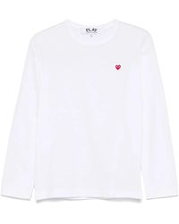 COMME DES GARÇONS PLAY - Heart-Patch Long-Sleeve T-Shirt - Lyst