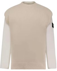 Stone Island - Pullover mit Rundhalsausschnitt - Lyst