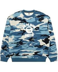 Aape By A Bathing Ape - Camouflage-Print Logo-Print Sweater - Lyst