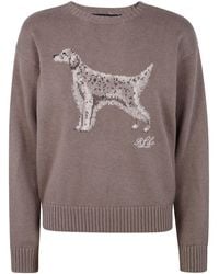 Ralph Lauren - Rundhals-Pullover Mit Hundestickerei - Lyst