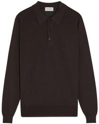 John Smedley - Caverhill Polo-Collar Sweatshirt - Lyst