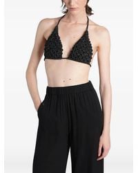 HIBOURAMA - Diamond Crystal-Embellished Top - Lyst