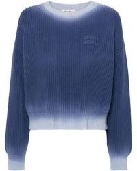 Miu Miu - Pullover mit Ombre-Effekt - Lyst