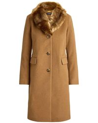 Ralph Lauren - Shawl-Collar Button Coat - Lyst