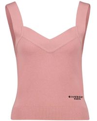 Givenchy - V-Neck Sleeveless Top - Lyst