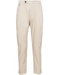 Low Brand - D-ring Cotton Chino Trousers - Lyst