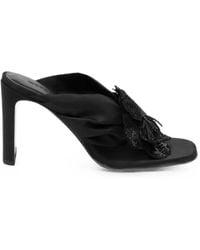 ROTATE BIRGER CHRISTENSEN - Satin-Tongue Flower Sandals - Lyst