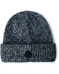 Moncler - Logo Motif Beanie Hat - Lyst