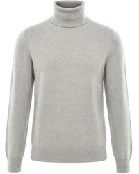 Malo - Turtleneck Knit Sweater - Lyst