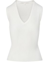 Veronica Beard - Sid Ribbed-Knit Top - Lyst