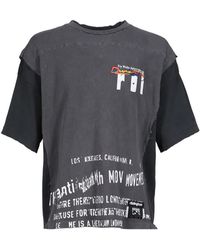 RRR123 - T-Shirt Moda Apocrypha Quad Tee À Effet Usé - Lyst