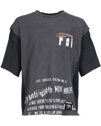 RRR123 - T-Shirt Moda Apocrypha Quad Tee À Effet Usé - Lyst