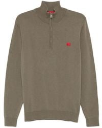 HUGO - Pull À Col Montant Zippé - Lyst