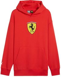 PUMA - X Scuderia Ferrari Race Big Shield Hoodie - Lyst